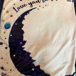 Baby monthly milestone blanket Moon and Stars Design